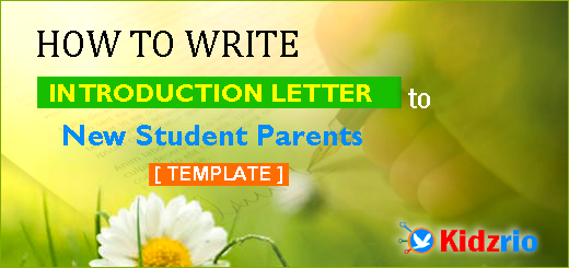 introduction letters to parents