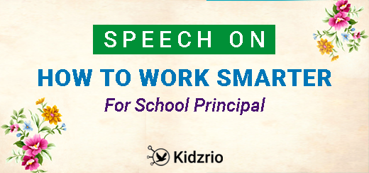 Speech on How to Work Smarter