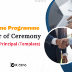 Welcome Programme Master of Ceremony for Vice-Principal (Template)