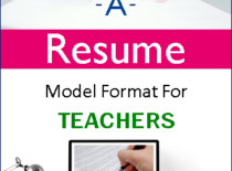 resume model for teachers