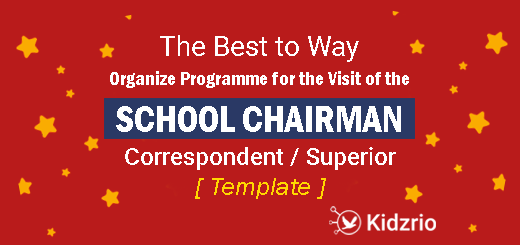 organize programme for school chairman or correspondent