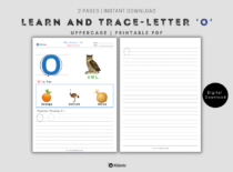 The Alphabets - Learn and Trace Letter O (Uppercase)