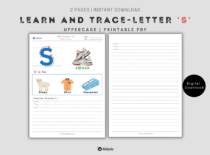 The Alphabets - Learn and Trace Letter S (Uppercase)