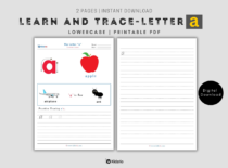 The Alphabets - Learn and Trace Letter a (Lowercase)
