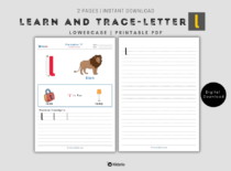 The Alphabets - Learn and Trace Letter l (Lowercase)