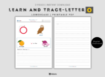 The Alphabets - Learn and Trace Letter o (Lowercase)