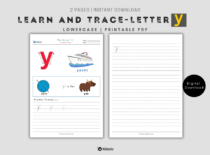 The Alphabets - Learn and Trace Letter y (Lowercase)
