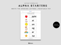 Alpha Starters: Write the Opening Letters