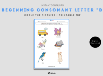Beginning Consonant Letter "B"