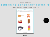 Beginning Consonant Letter "D"