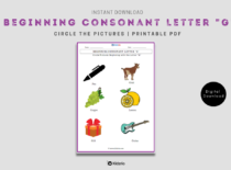 Beginning Consonant Letter "G"