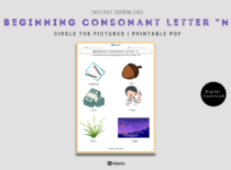 Beginning Consonant Letter "N"