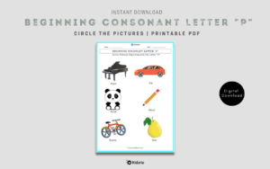 Beginning Consonant Letter "P"