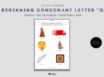 Beginning Consonant Letter "Q"