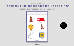 Beginning Consonant Letter "Q"
