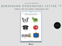 Beginning Consonant Letter "T"