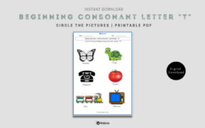 Beginning Consonant Letter "T"