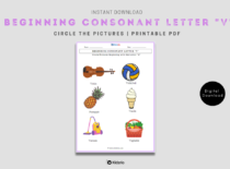 Beginning Consonant Letter "V"