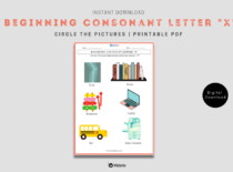 Beginning Consonant Letter "X"