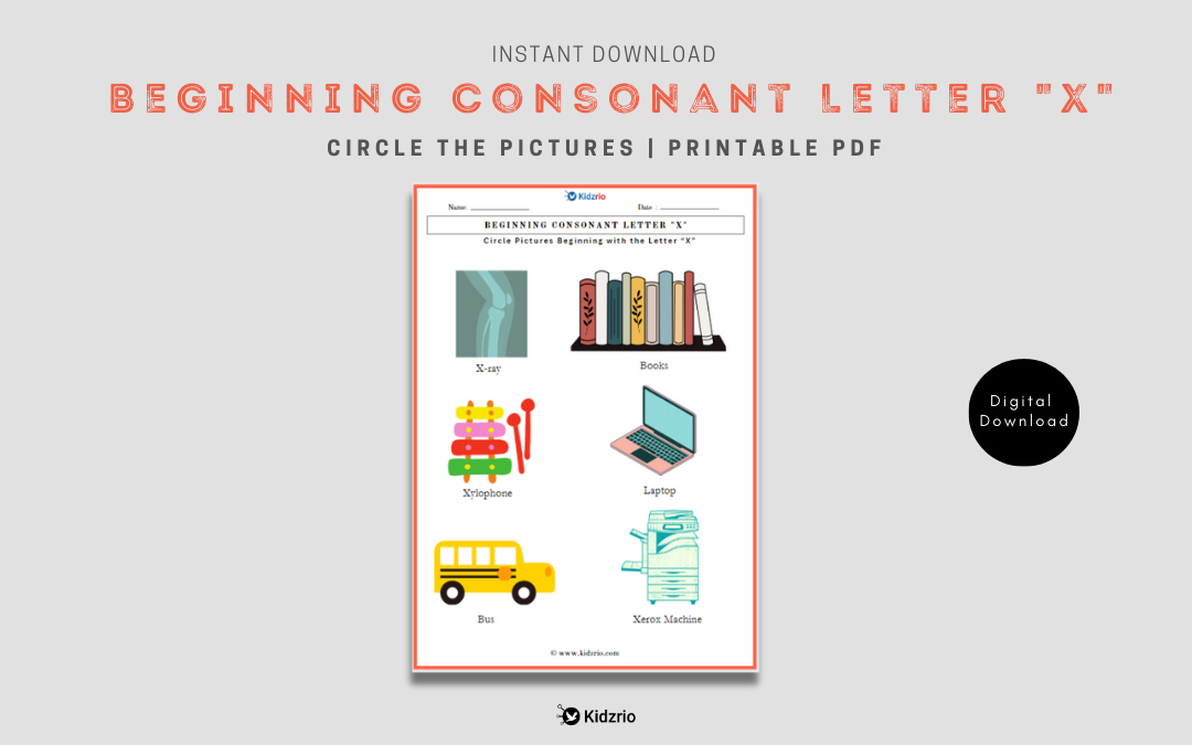 Beginning Consonant Letter "X"