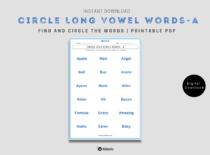 Circle Long Vowel Words - A