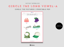 Circle the Long vowel A