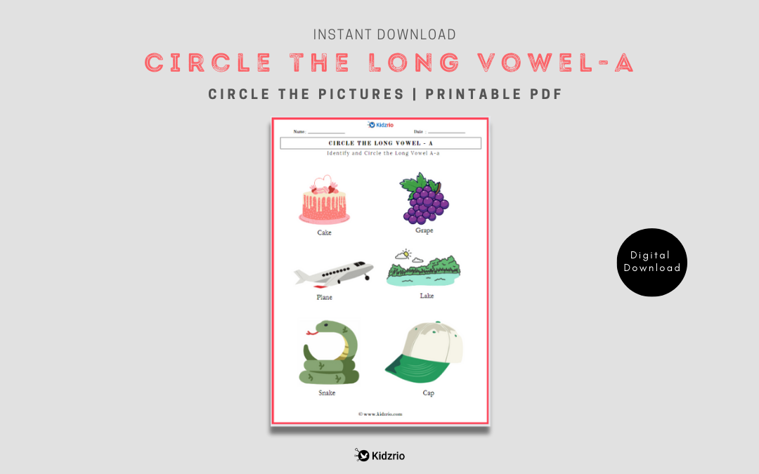 Circle the Long vowel A