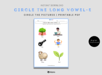 Circle the Long vowel E