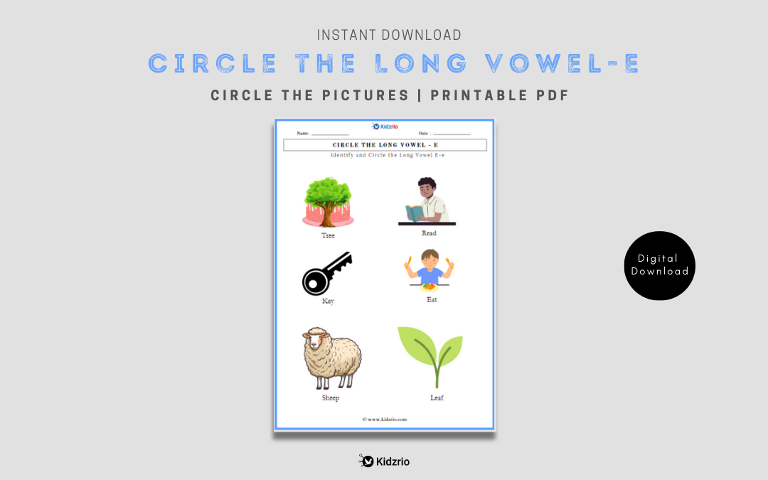 Circle the Long vowel E