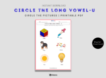 Circle the Long vowel U