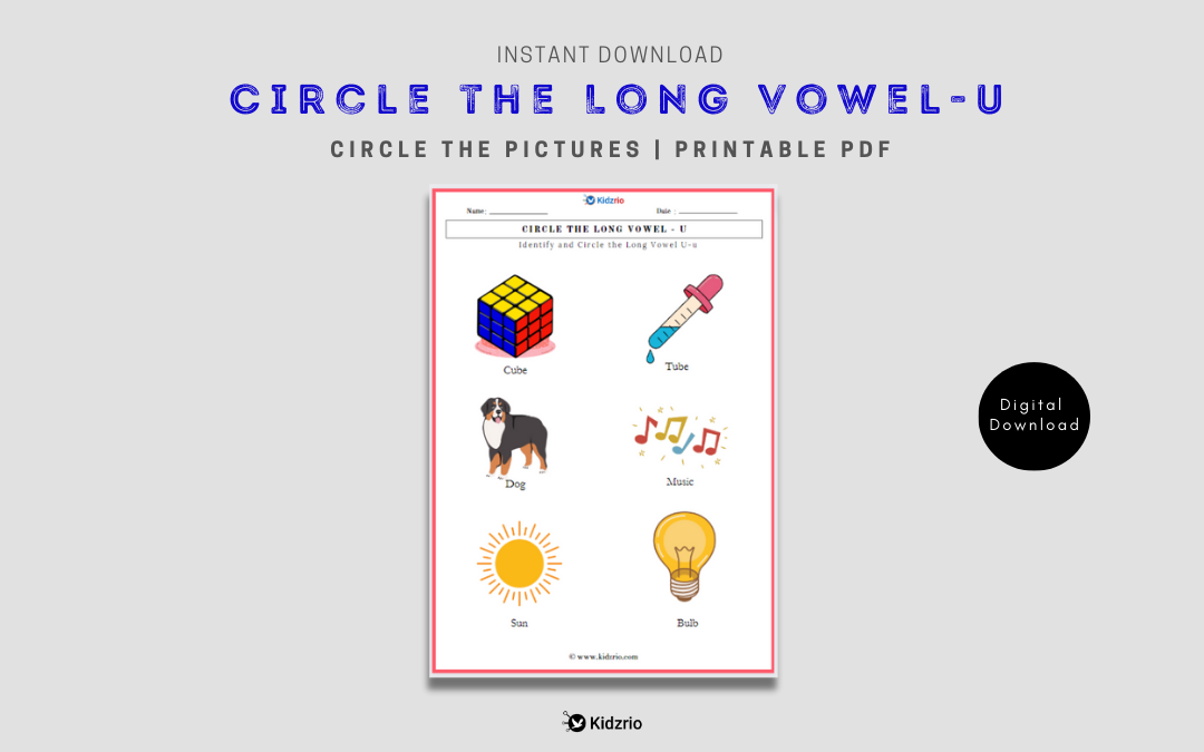 Circle the Long vowel U