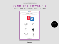 Find the vowel E