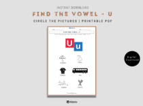 Find the vowel U