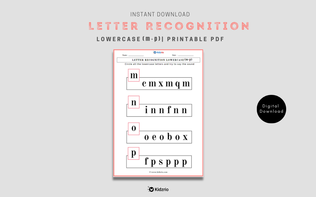 Letter Recognition Lowercase (m-p)