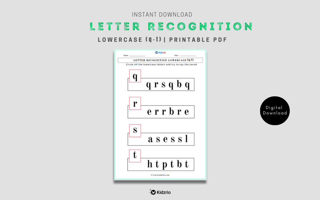 Letter Recognition Lowercase (q-t)