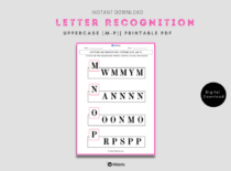 Letter Recognition Uppercase (M-P)