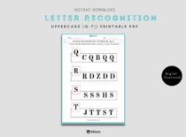 Letter Recognition Uppercase (Q-T)