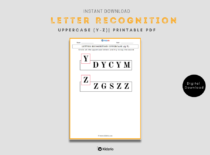 Letter Recognition Uppercase (Y-Z)
