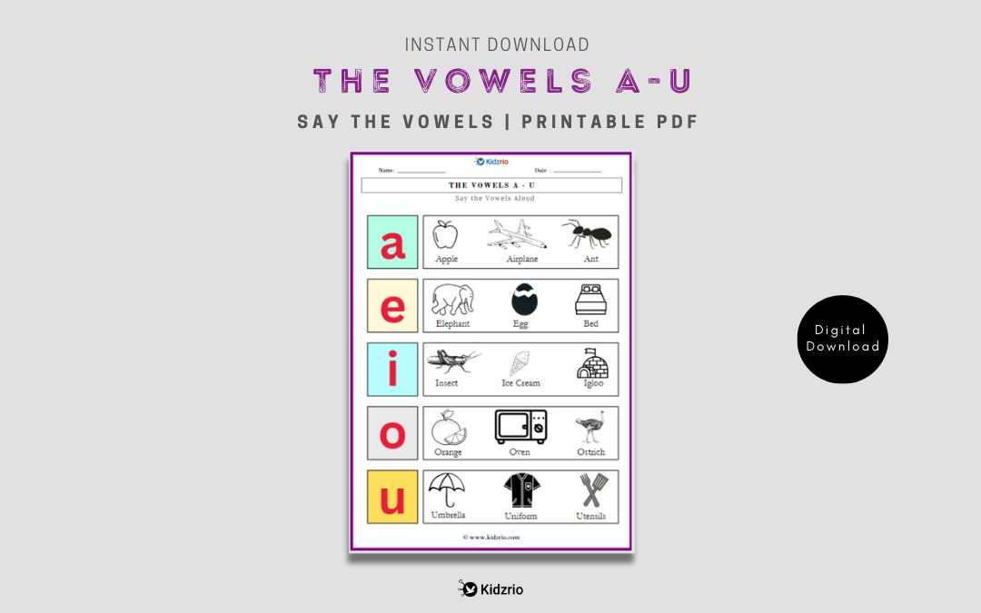 The vowels A - U