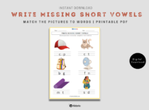 Write Missing Short Vowels