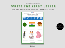 Write the First Letter for the Beginning Sounds