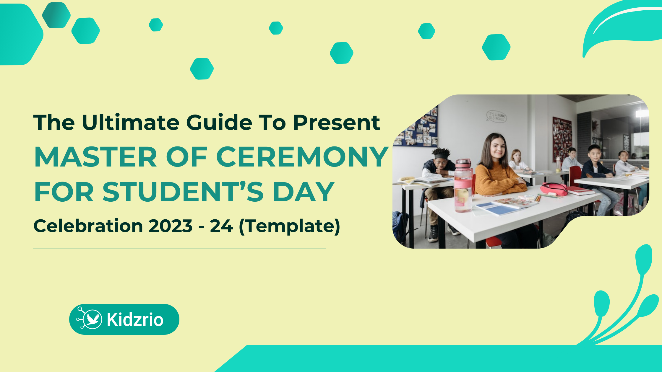 Master of Ceremony for Student's Day Celebration 2023-24 (Template)